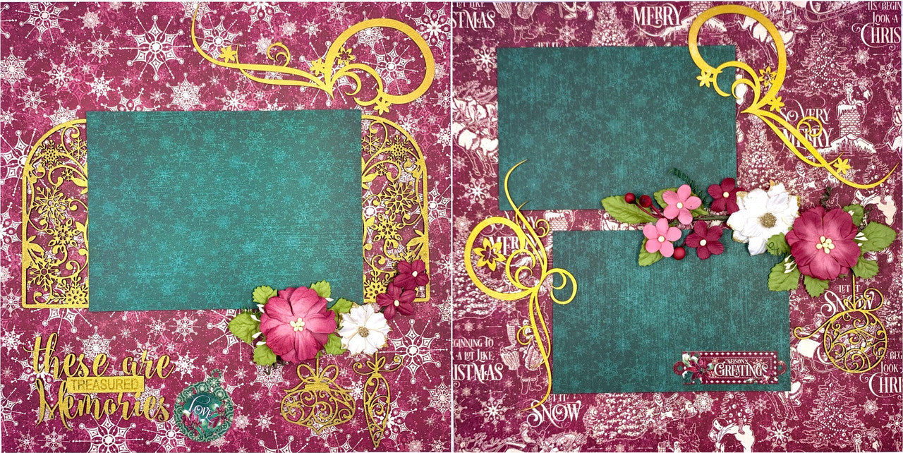 Saludos navideños, diseño de 2 páginas (clase virtual 53)